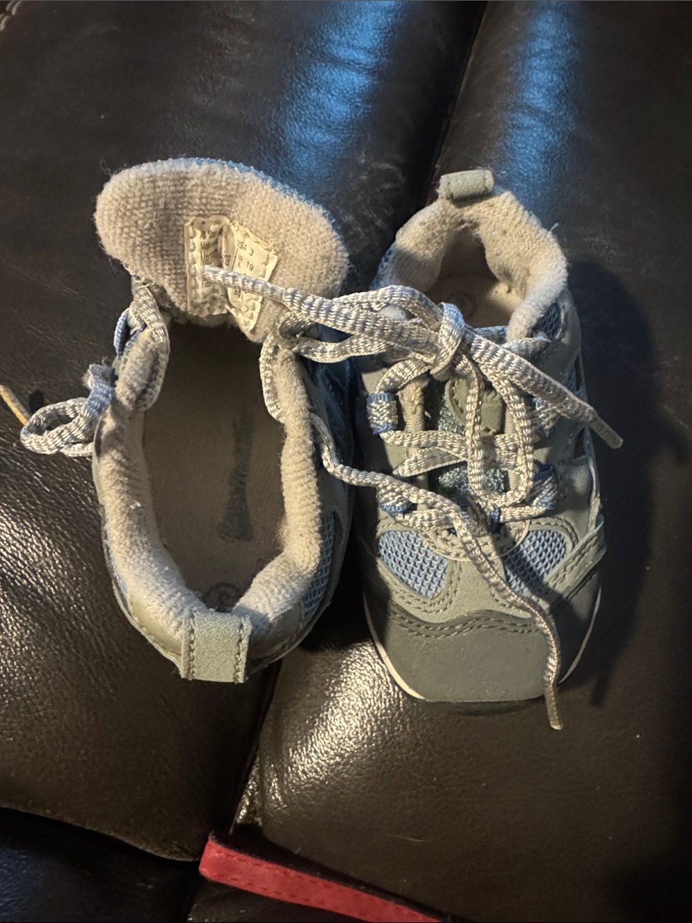 Size 3 Baby  Light Gray Athletic Sneakers - Unbranded